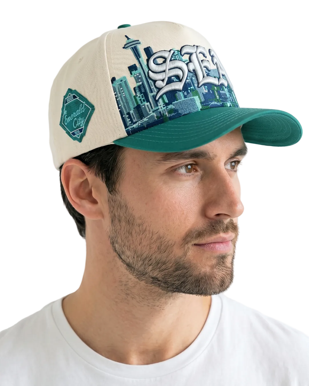 Seattle "SEA" Emerald City Skyline Hat