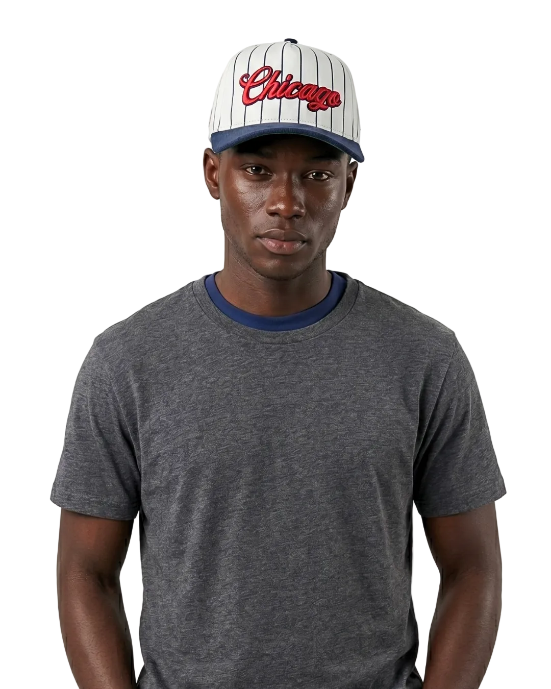Chicago City Script Pinstripe Hat