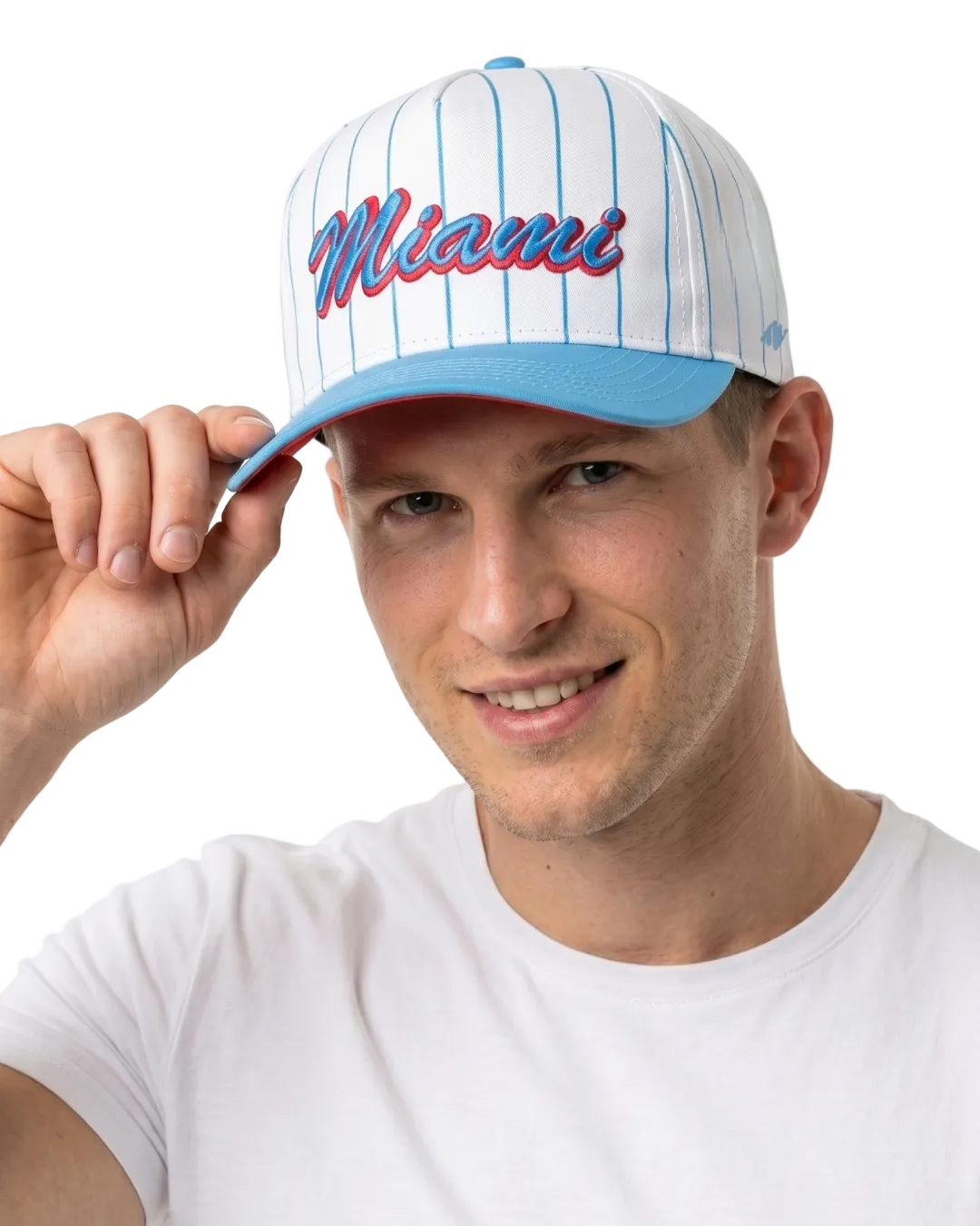 Miami City Script Pinstripe Hat