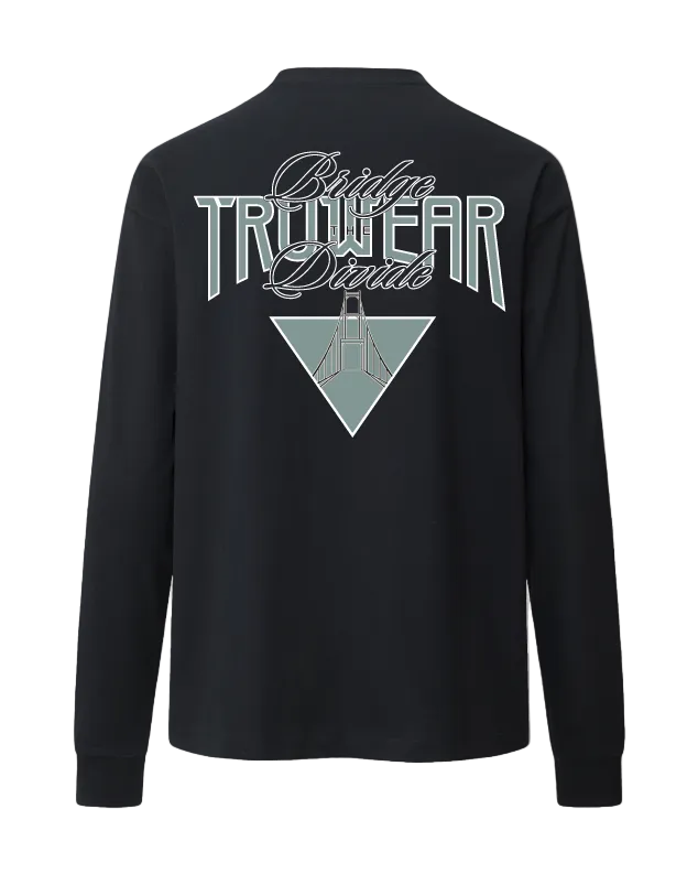 Bridge the Divide Heavyweight Long Sleeve Back Black