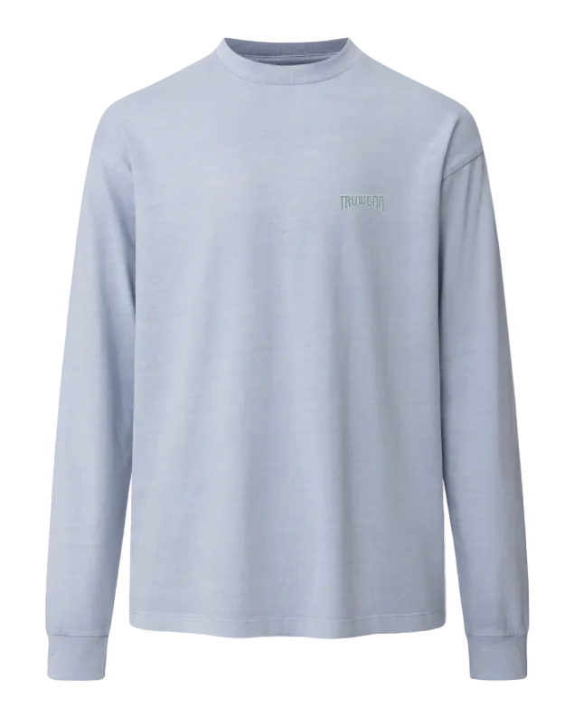 Bridge the Divide Heavyweight Long Sleeve Front Powder Blue