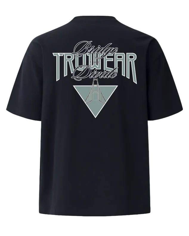 Bridge the Divide Heavyweight Tee Back Black