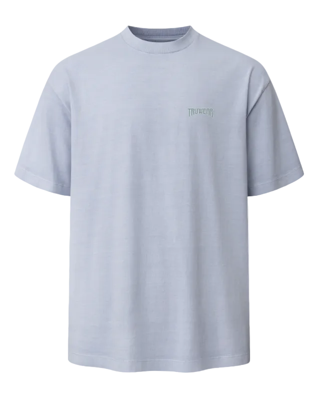 Bridge the Divide Heavyweight Tee Front Powder Blue