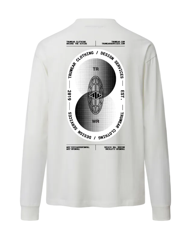 Design Services Heavyweight Long Sleeve Back White