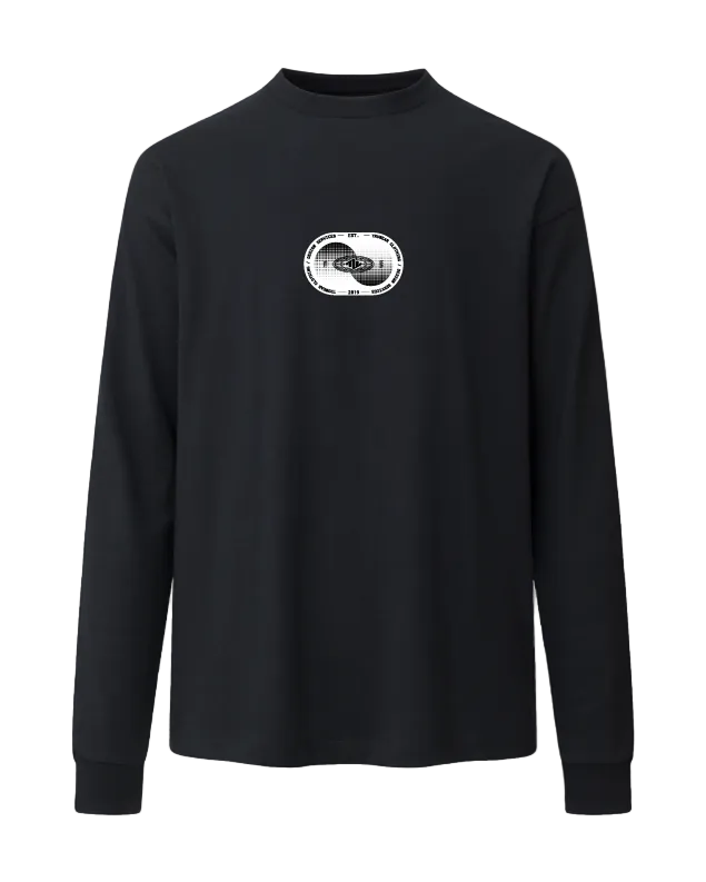 Design Services Heavyweight Long Sleeve Front Black