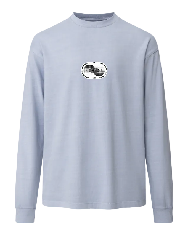 Design Services Heavyweight Long Sleeve Front Powder Blue