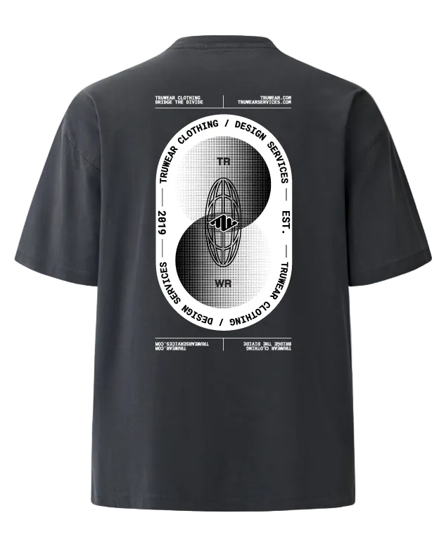 Design Services Heavyweight Tee Back Charcoal