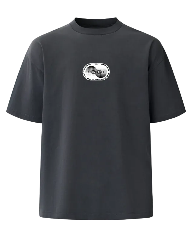 Design Services Heavyweight Tee Front Charcoal