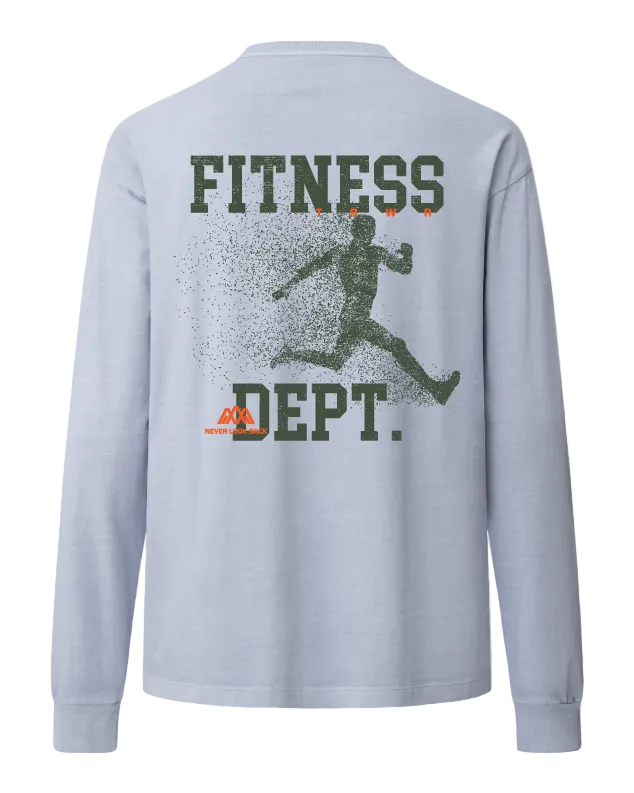 Fitness Dept. Heavyweight Long Sleeve Back Powder Blue