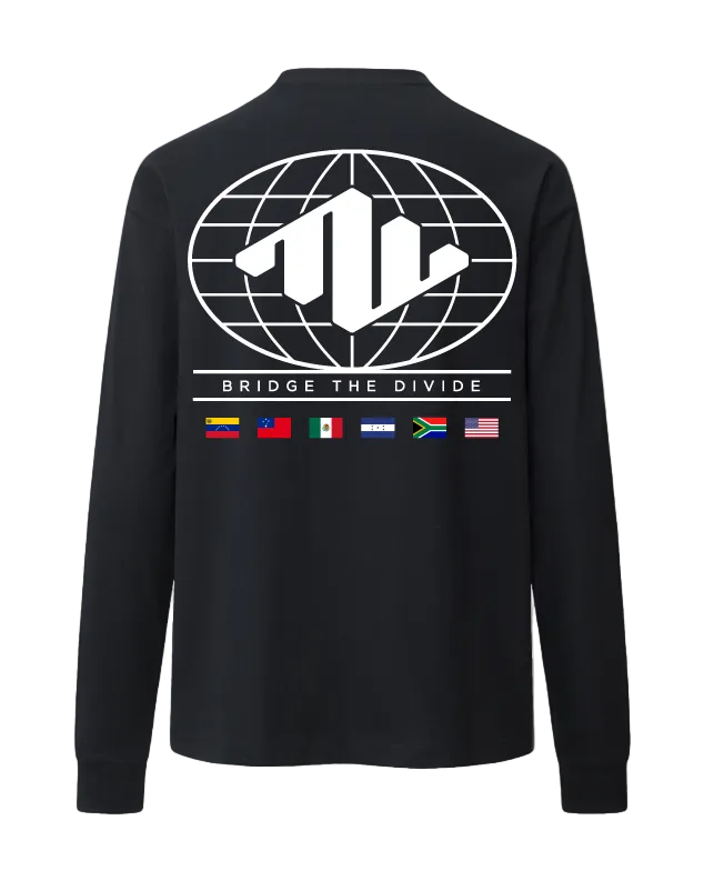 Globe Heavyweight Long Sleeve Back Black