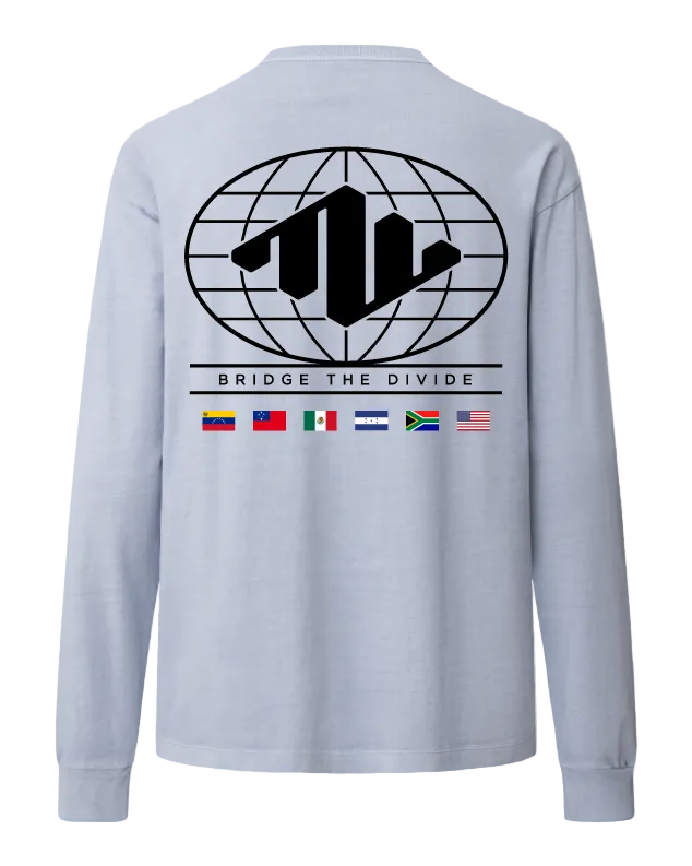 Globe Heavyweight Long Sleeve Back Powder Blue