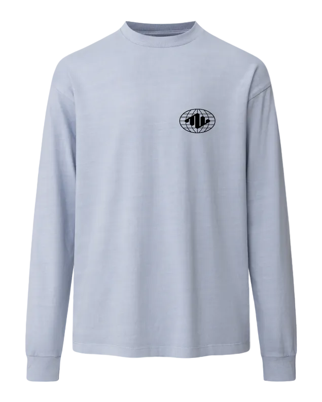 Globe Heavyweight Long Sleeve Front Powder Blue