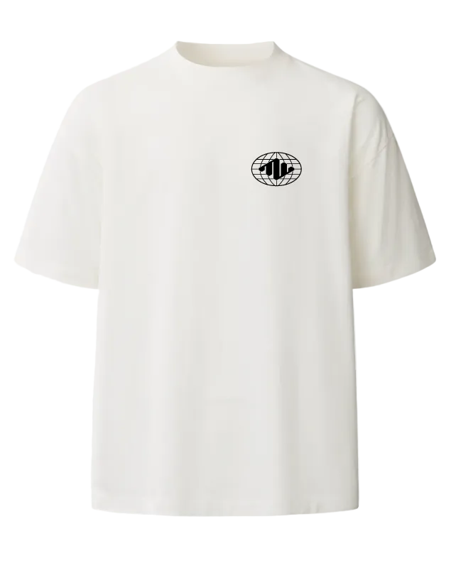 Globe Heavyweight Tee Front Off White