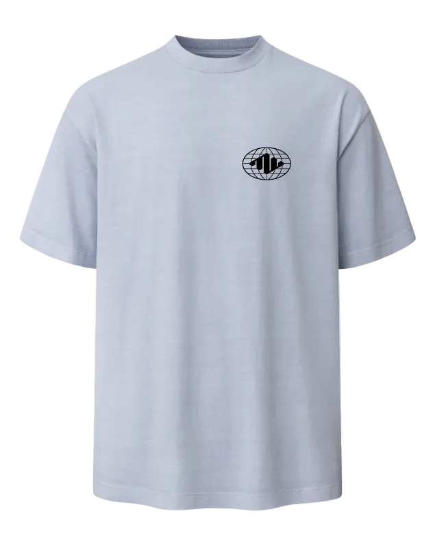 Globe Heavyweight Tee Front Powder Blue