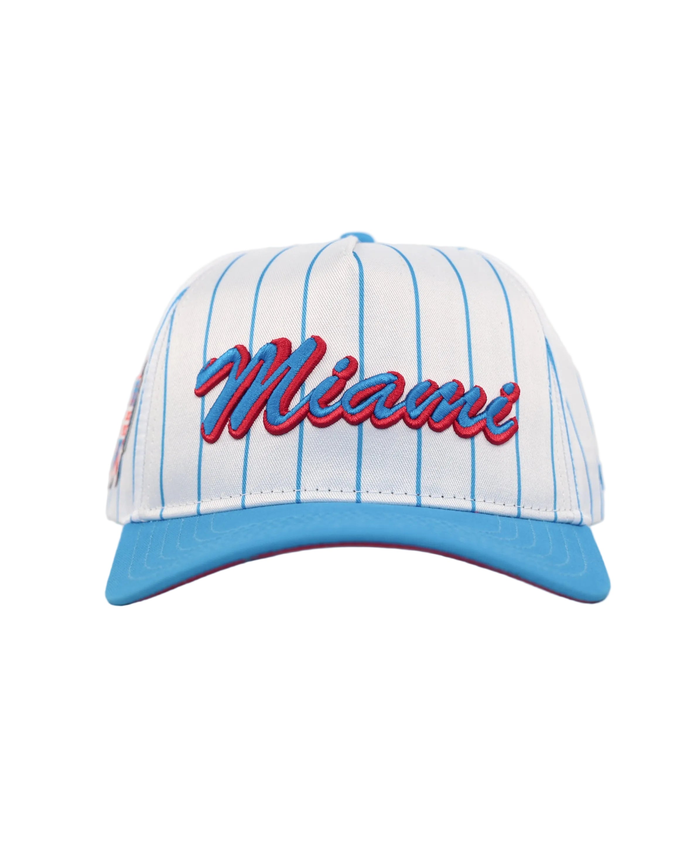 Miami City Script Pinstripe Hat-3