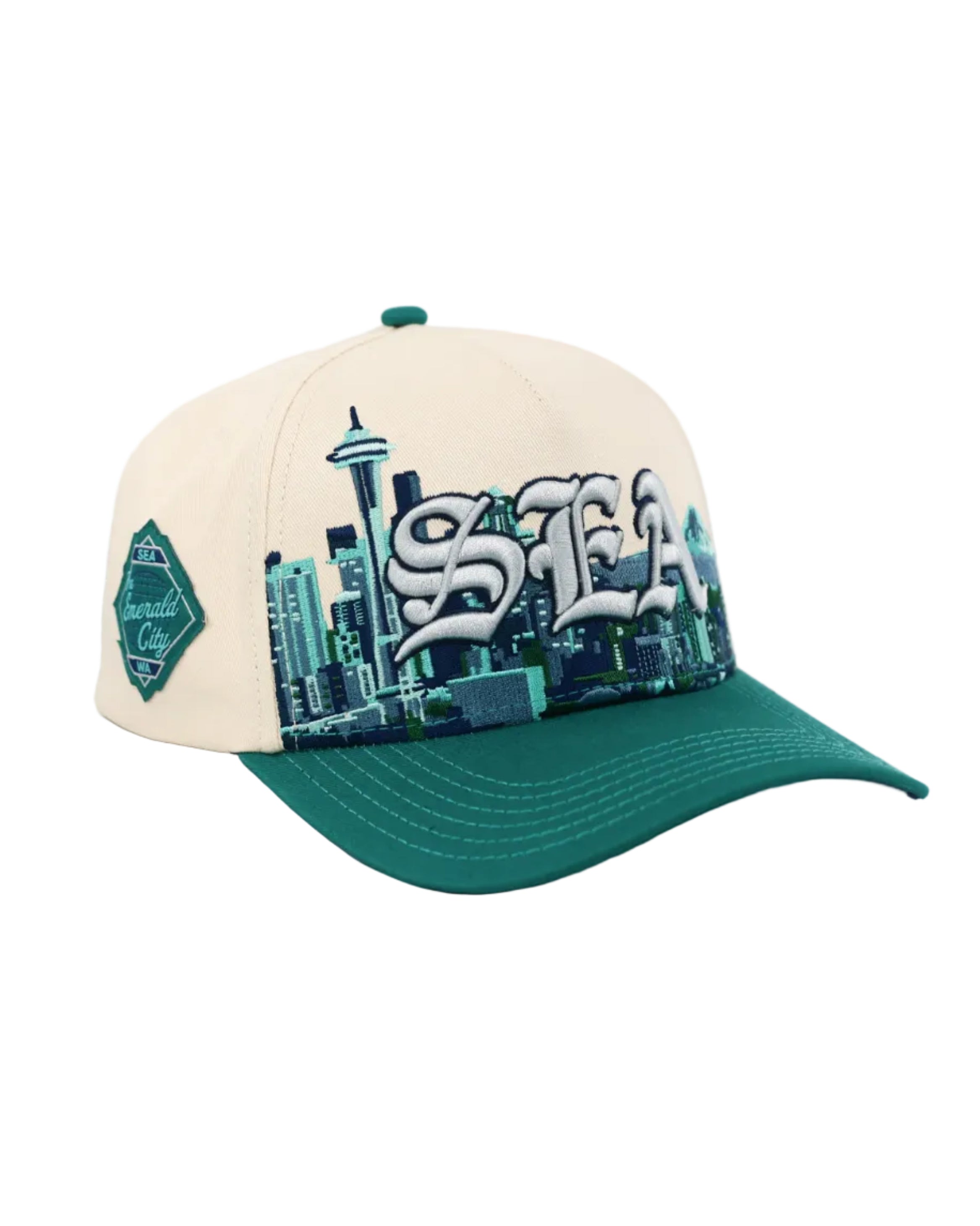 Seattle "SEA" Emerald City Skyline Hat