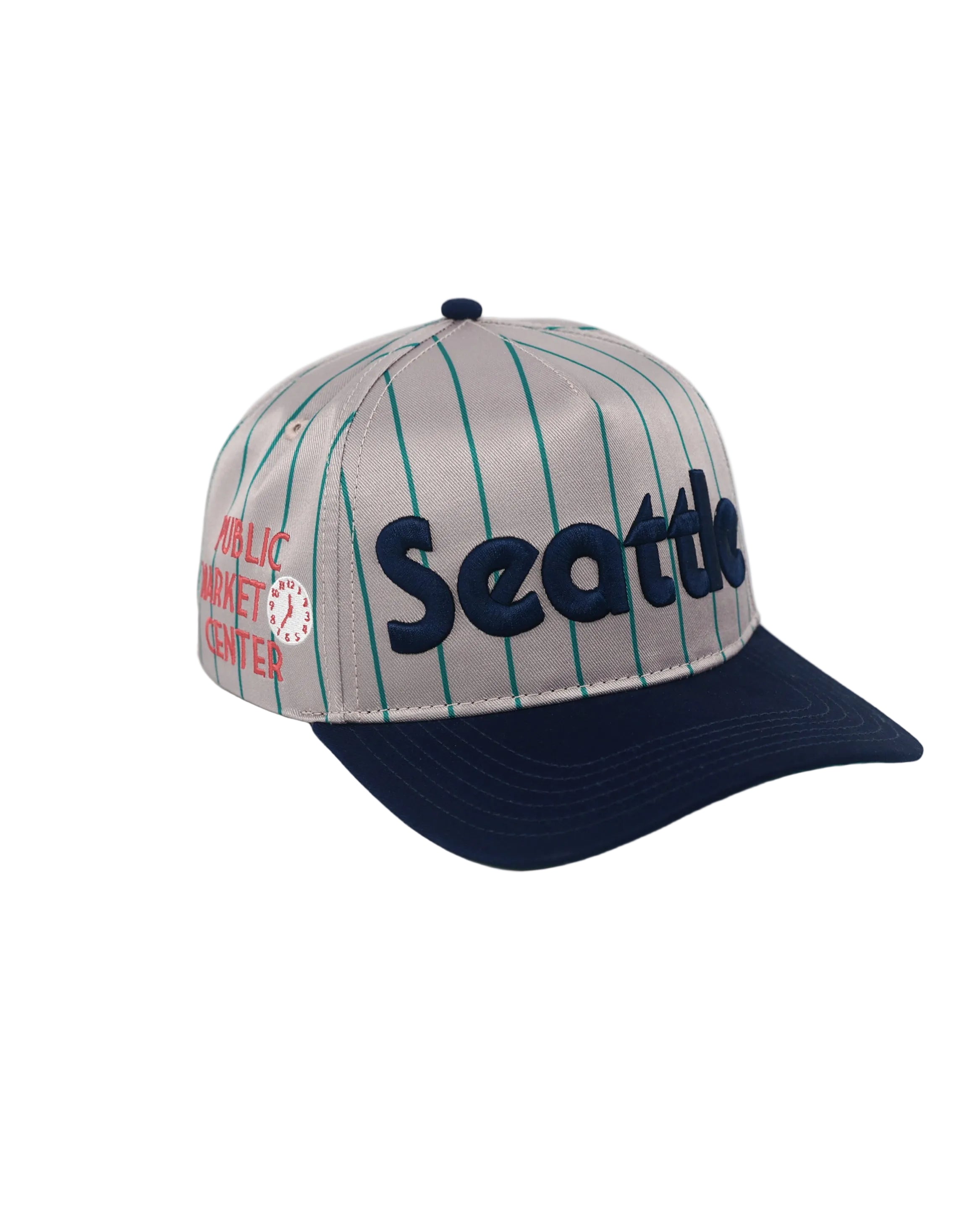 Seattle City Script Pinstripe Hat