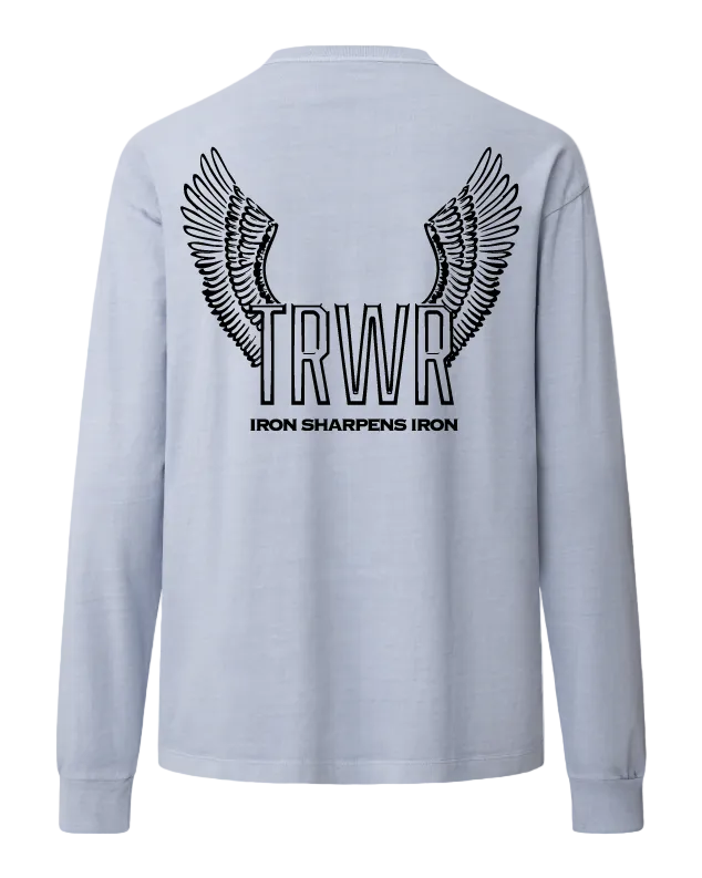 Iron Sharpens Iron Heavyweight Long Sleeve Back Powder Blue