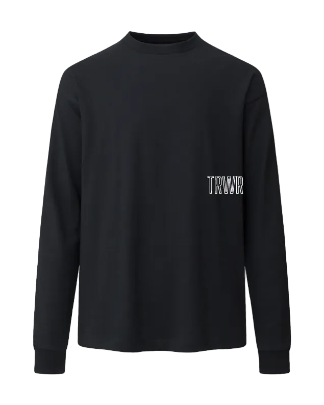 Iron Sharpens Iron Heavyweight Long Sleeve Front Black