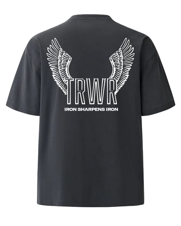 Iron Sharpens Iron Heavyweight Tee Back Charcoal