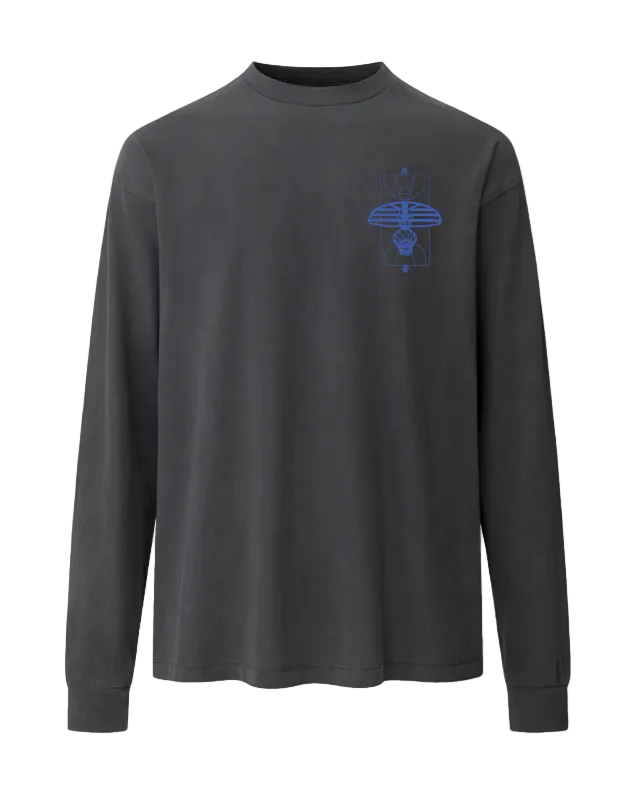 Madness Heavyweight Long Sleeve Charcoal  Front
