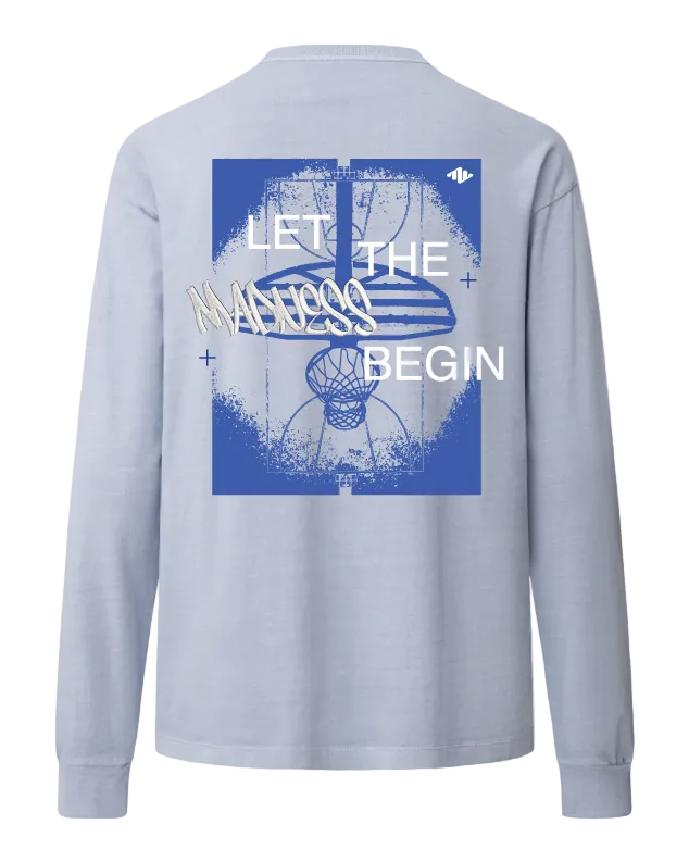 Madness Heavyweight Long Sleeve Light Blue Back