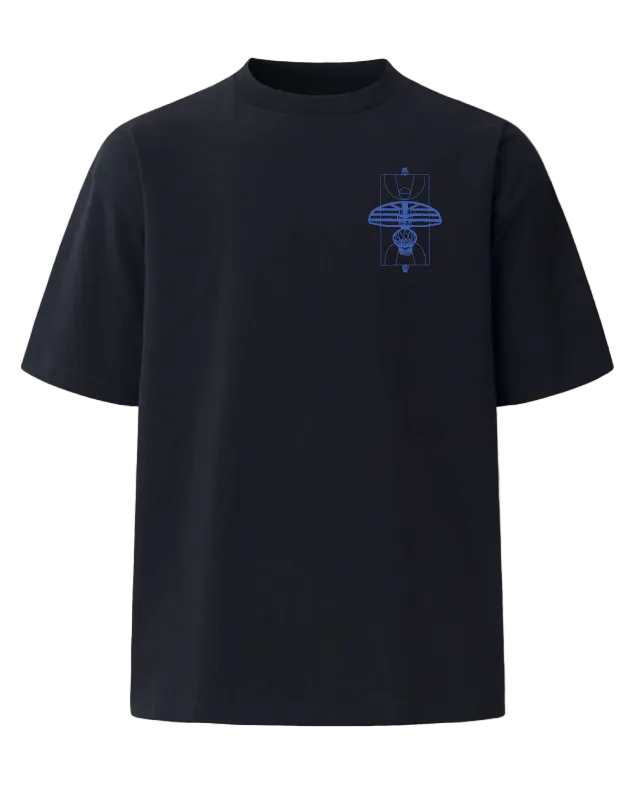 Madness Heavyweight Tee Black Front