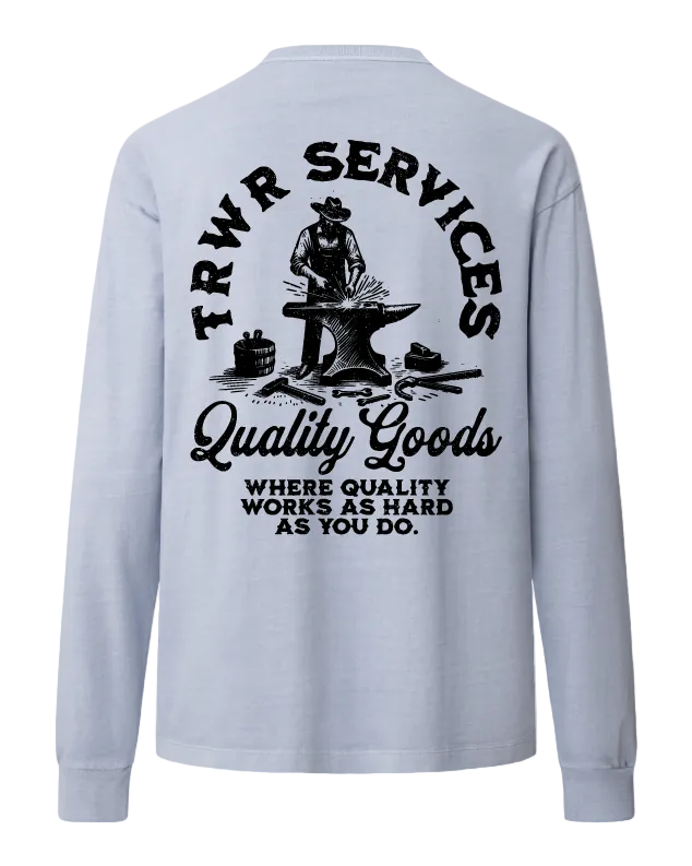 Quality Goods Heavyweight Long Sleeve Back Powder Blue
