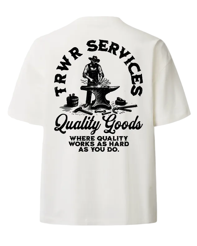 Quality Goods Heavyweight Tee Back White