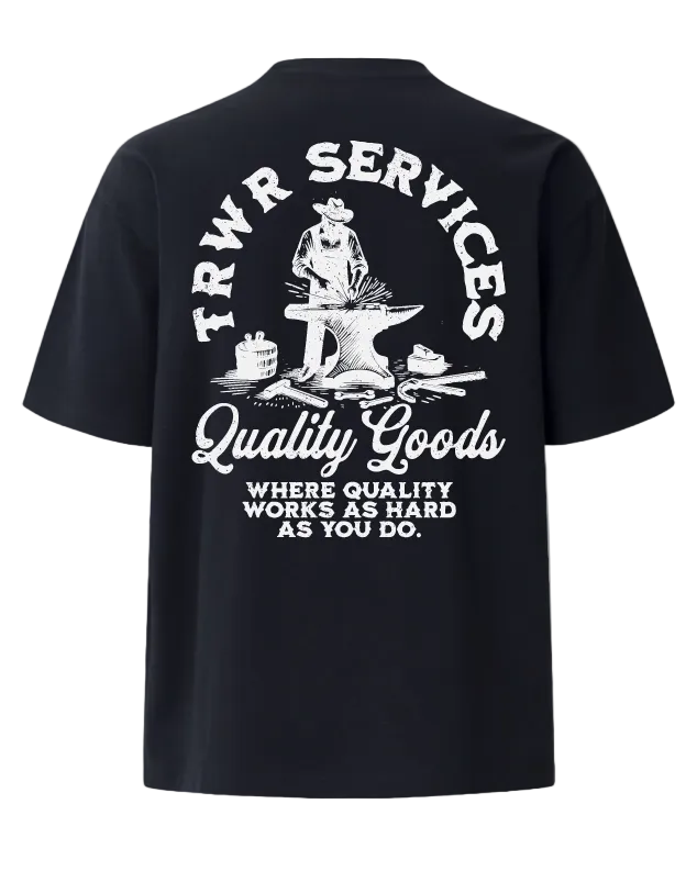 Quality Goods Heavyweight Tee Front Black