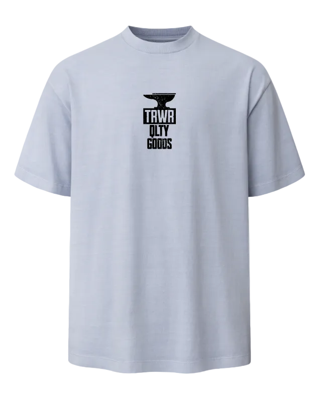 Quality Goods Heavyweight Tee Powder Blue Front