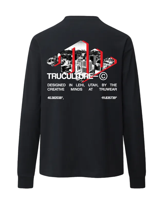 Truculture Heavyweight Long Sleeve Black Back