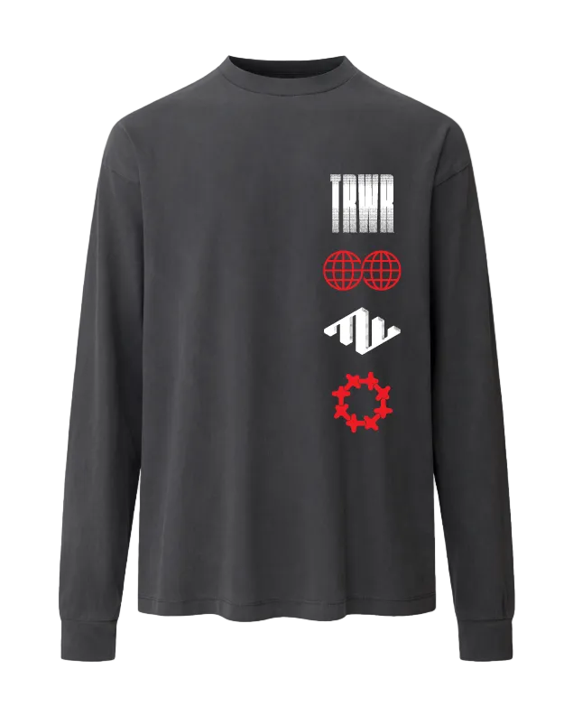 Truculture Heavyweight Long Sleeve Charcoal front