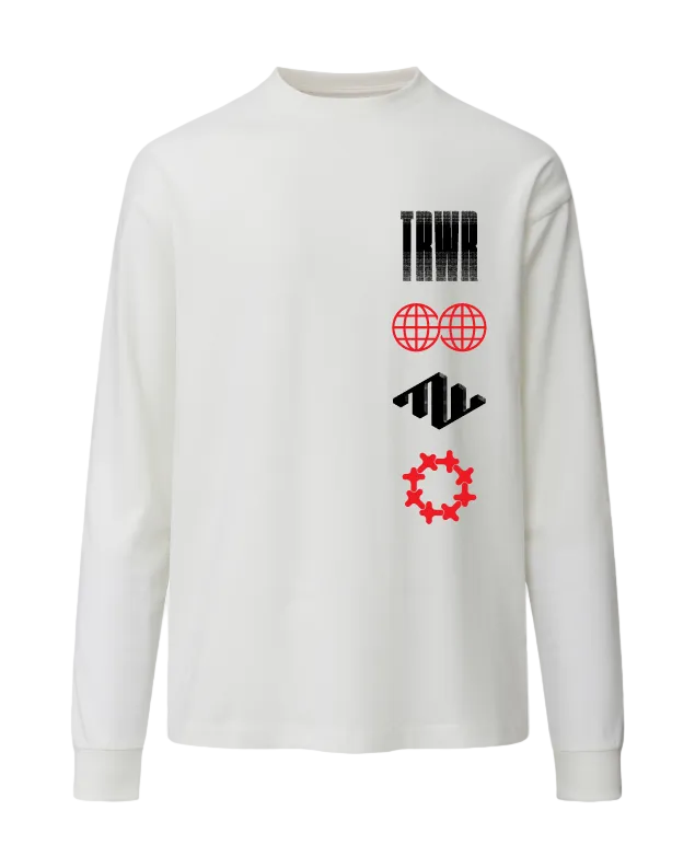 Truculture Heavyweight Lon Sleeve White Front