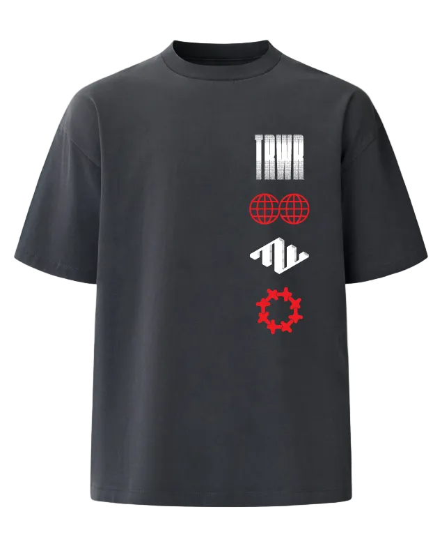 Truculture Heavyweight Tee Charcoal Front
