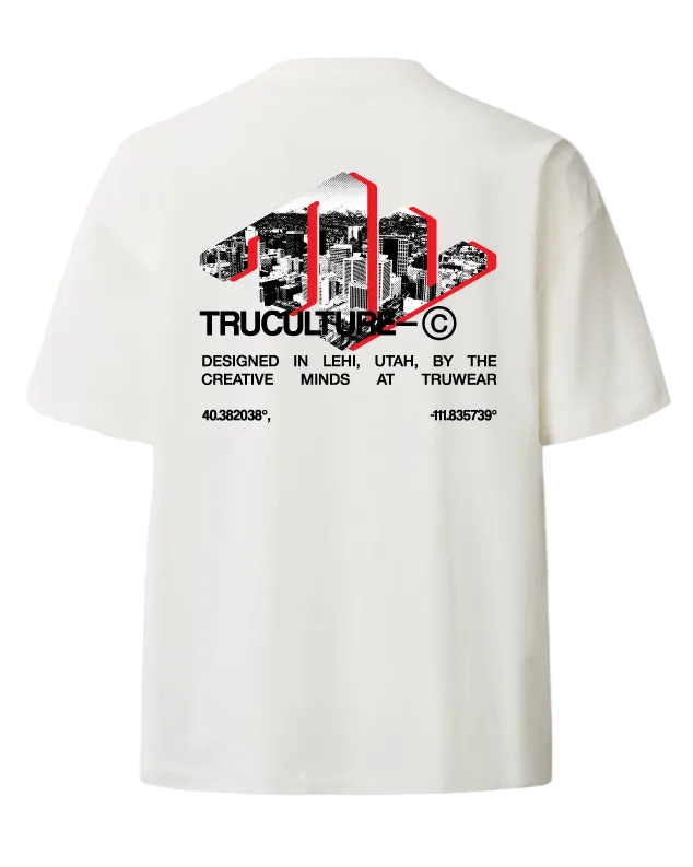 Truculture Heavyweight Tee White Back