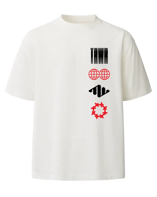 Truculture Heavyweight Tee White Front