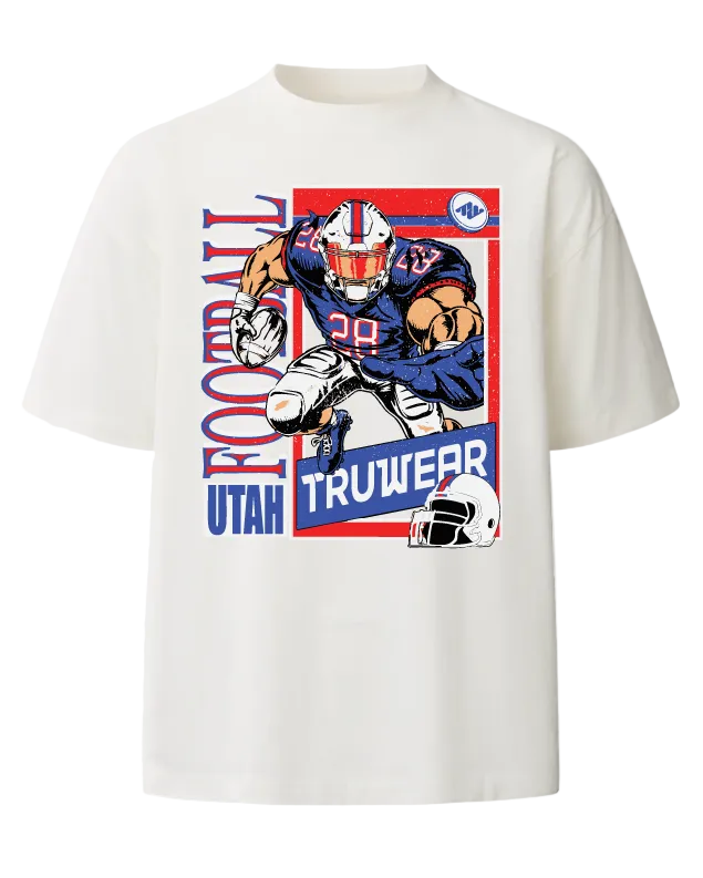 Truwear Football Heavyweight Tee Front White