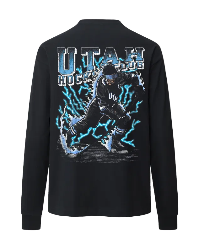 Truwear Hockey Heavyweight Long Sleeve Back Black