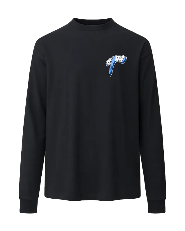 Truwear Hockey Heavyweight Long Sleeve Front Black