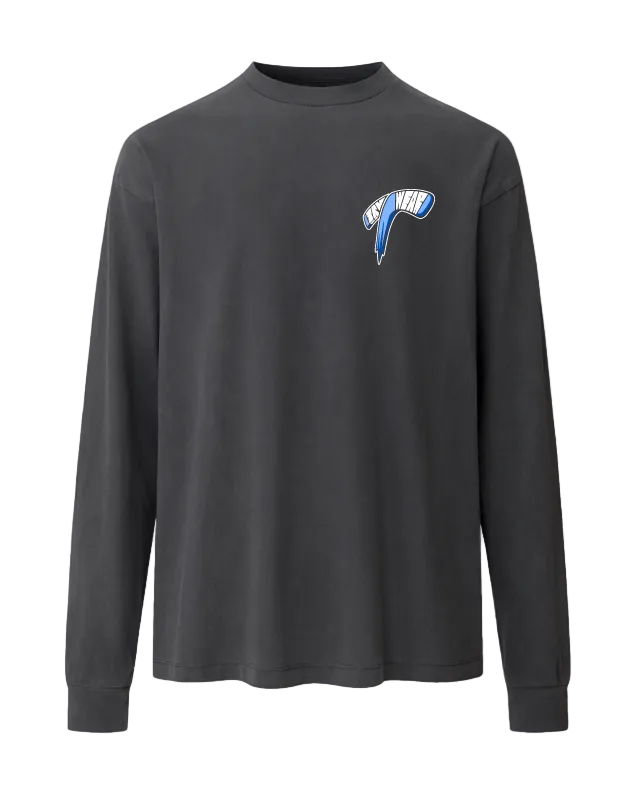 Truwear Hockey Heavyweight Long Sleeve Front Charcoal