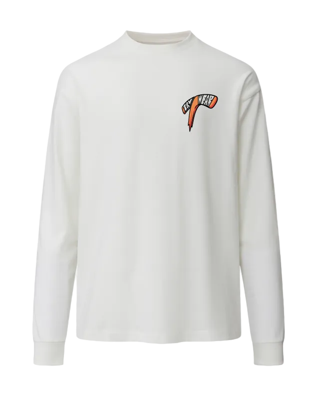 Truwear Hockey Heavyweight Long Sleeve Front Off White
