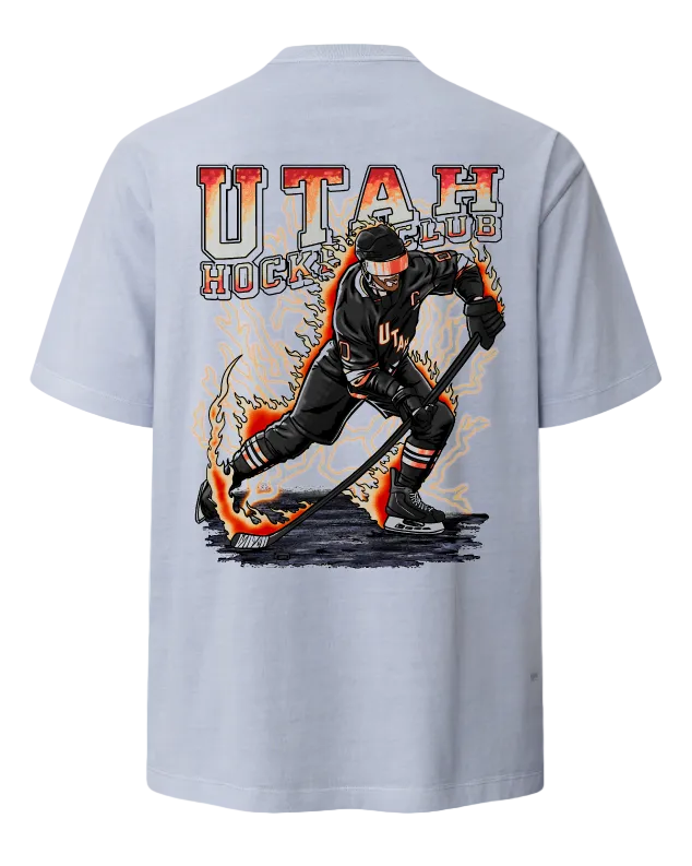 Truwear Hockey Heavyweight Tee Back Powder Blue