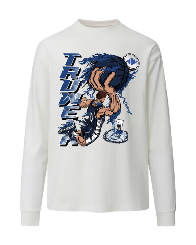 Truwear Slam Dunk Heavyweight Long Sleeve Front White