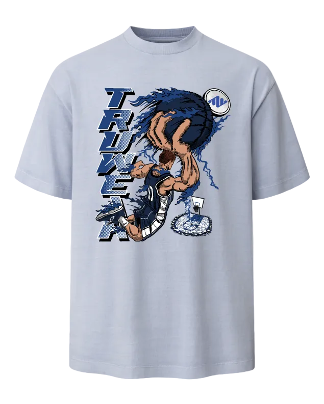 Truwear Slam Dunk Heavyweight Tee Front Powder Blue