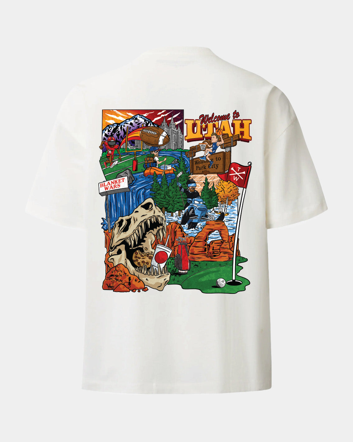 Truwear Faze Off White Utah Collage T-shirt-2