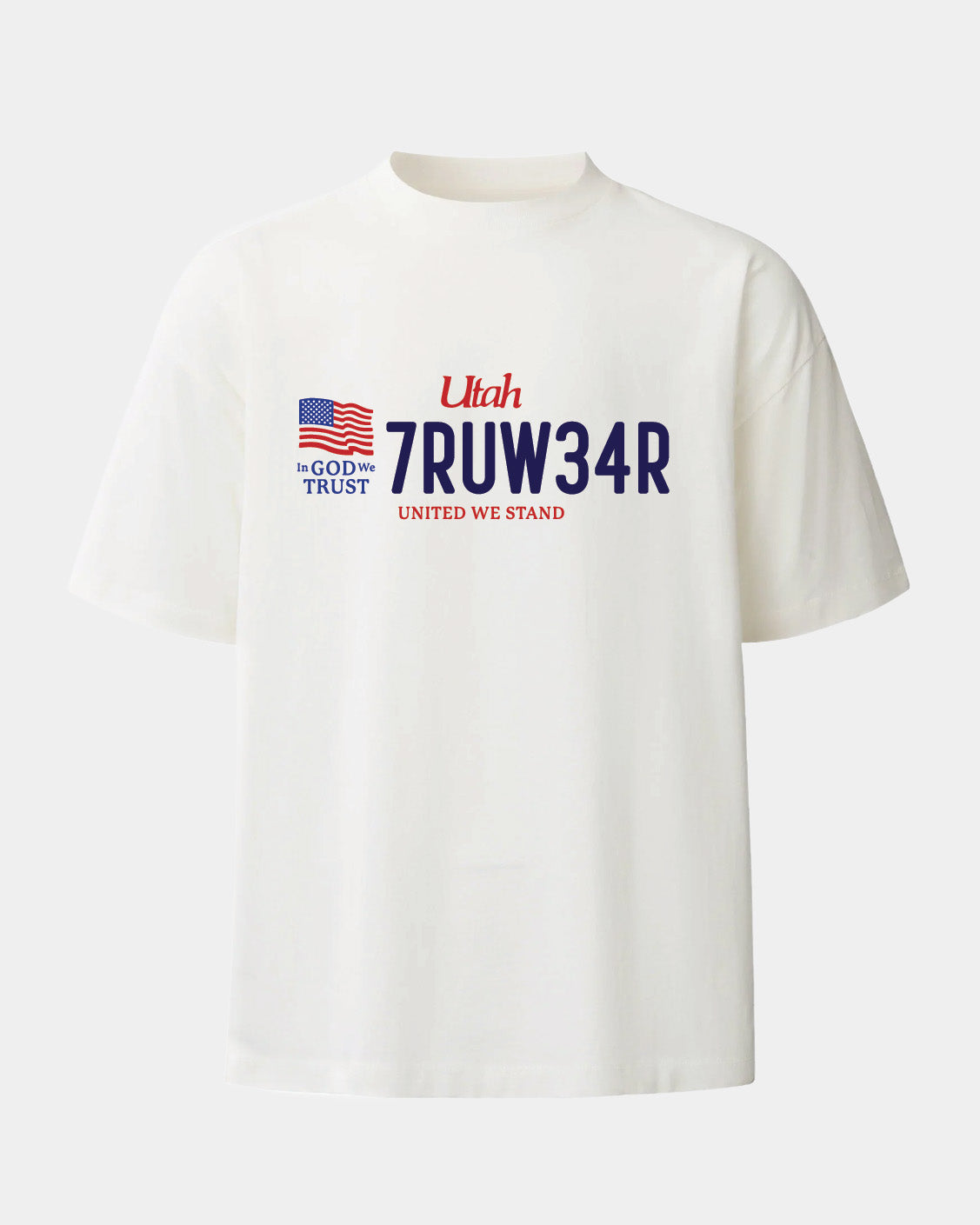 Truwear Faze Off White License Plate T-shirt-1