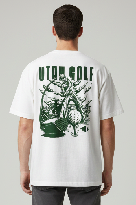 Utah Golf Heavyweight Tee-3