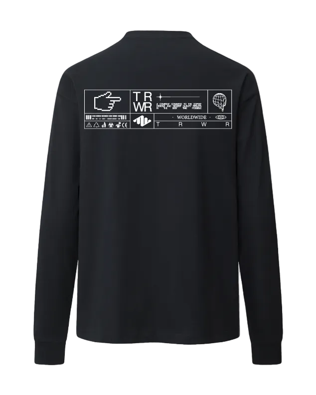 Worldwide Heavyweight Long Sleeve Black Back