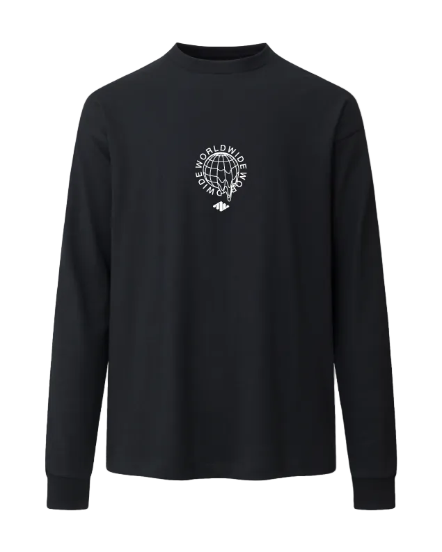 Worldwide Heavyweight Long Sleeve Black Front